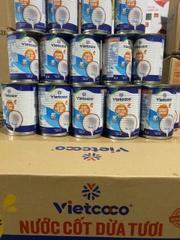 Nước Cốt Dừa Tươi Vietcoco 400ml - Thùng 24 lon