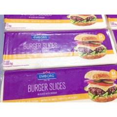 Phô Mai Lát Burger Slices 84 miếng 1.033kg - Emborg Burger Slices 1.033kg