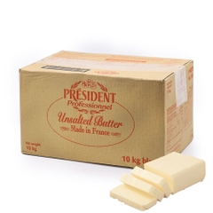 Bơ Lạt President thùng 10kg