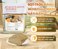 Bột trộn bánh mì hạt lúa mạch nảy mầm Puratos 1kg