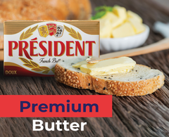 Bơ lạt President 200g Pháp
