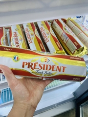 Bơ Lạt Président thỏi 1kg