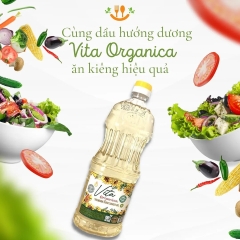 Dầu Hướng Dương Cao Cấp Vita Organica – Vita Organica Premium Sunflower Oil 1Lít