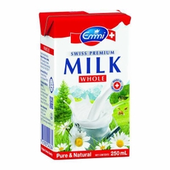 Sữa tươi Emmi (Thụy Sĩ) 100% nguyên chất Thùng 18 hộp x 250ml I EXP: 04.10.2025