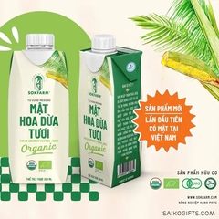 Mật Hoa Dừa Tươi Organic Sokfarm 330ml