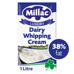 Whipping Cream 38% Fat Millac Luxury 1Lít