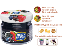 Mứt trái cây Menz Gasser 28g - Lốc 10 hũ