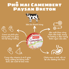 Phô Mai Le Camembert Paysan Breton 125g