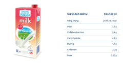 Sữa tươi UHT milk 3,5% Parkadia 1Lít