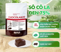 Socola Nút Đen Nguyên Chất 75% Puratos 1kg