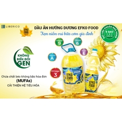 Dầu hướng dương Efko Food Nga chai 1Lít