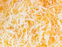 Phô mai mozzarella mix cheddar cheese Arla túi 1kg -  ARLA MOZZARELLA & RED CHEDDAR CHEESE