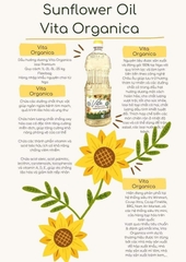 Dầu Hướng Dương Cao Cấp Vita Organica – Vita Organica Premium Sunflower Oil 1Lít