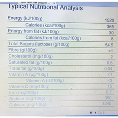 Sữa Bột Tách Kem New Zealand 25Kg (Skimmilk powder New Zealand)
