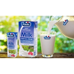 Sữa Tươi Nguyên Kem Full Cream Pauls Úc 1Lít