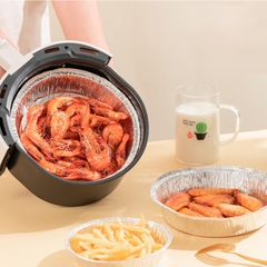 Bộ 10 khay bạc nướng nồi chiên không dầu (LOẠI 22CM - LOẠI KHAY BẠC)