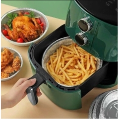 Bộ 10 khay bạc nướng nồi chiên không dầu (LOẠI 22CM - LOẠI KHAY BẠC)
