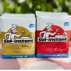 Men Nở Khô Pháp Saf-Instant Hiệu Đầu Bếp Gói 500G (Nhãn Đỏ/ Nhãn Vàng) - Dry Yeast Saf-Instant 500G
