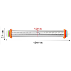 Cây lăn bột inox 43cm có thể điều chỉnh theo độ dày của bột