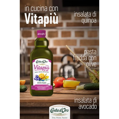Dầu thực vật ép lạnh hỗn hợp 5 loại dầu - Dầu La Sansa Di Oliva Costad'Oro chai 1L