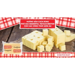 Phô Mai Paysan Breton Emmental Francés (Cắt lẻ từ khối 3kg)