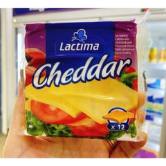 Phô Mai Lactima Cheddar 200g 12 lát