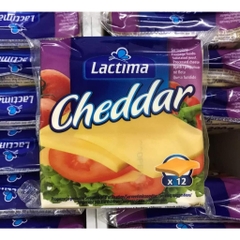 Phô Mai Lactima Cheddar 200g 12 lát