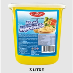 Sốt Mayonnaise LONGSON Real Mayonnaise 3Lít