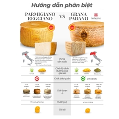 Unilac Phô Mai Grana Panado - Pamersan Khối (Grana Padano) Ý