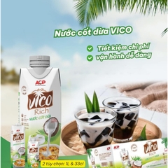 Nước Cốt Dừa UHT Vico Rich hộp 1Lít