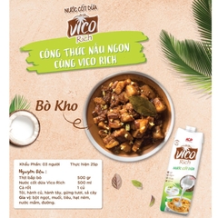 Nước Cốt Dừa UHT Vico Rich hộp 1Lít