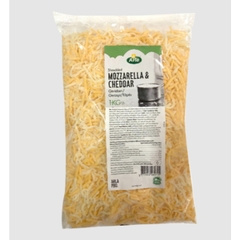 Phô mai mozzarella mix cheddar cheese Arla túi 1kg -  ARLA MOZZARELLA & RED CHEDDAR CHEESE