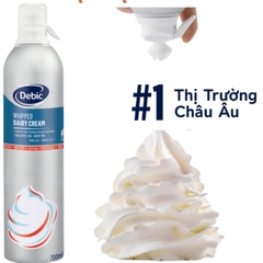 Kem xịt Whipped Cream Debic 700ml - Debic Dairy Cream with Sugar in Spraycan