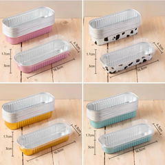 Hộp nhôm hình chữ nhật có nắp - set 10 hộp