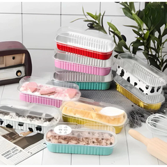 Hộp nhôm hình chữ nhật có nắp - set 10 hộp