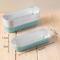 Hộp nhôm hình chữ nhật có nắp - set 10 hộp