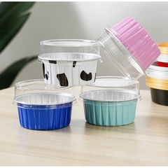 Hộp Nhôm Thiếc Tròn Có Nắp 125ml - set 10 hộp