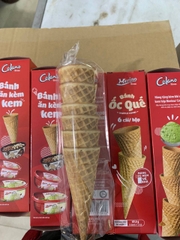 Vỏ Kem Ốc Quế Waffle Cones Loại Cao Cấp - Hộp 6 Cái