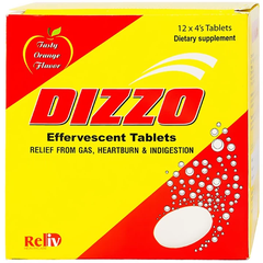 Viên sủi Dizzo Effervescent trị đầy hơi khó tiêu