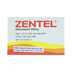 Zentel tab 200mg