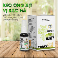 Xịt họng keo ong Tracybee Propolis Mint Honey
