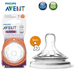 Núm ty Philips Avent cho trẻ từ 6M+ cho thức ăn đặc