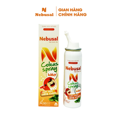 Xịt mũi Nebusal 1.3% húng chanh 50ml