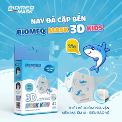 Khẩu trang trẻ em Biomeq 3D Mask Kids H/15 cái