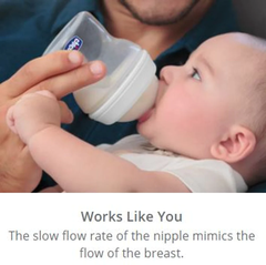 Bình sữa núm nghiêng Pisa Chicco Natural Feeling 0m+ 150ml