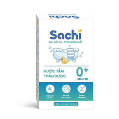 Nước tắm thảo dược Sachi trẻ từ 0+ H/10 gói