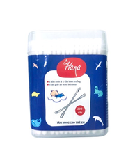 Tăm bông Hana trẻ em lõi giấy 200 cây Đầu xoắn đầu muỗng