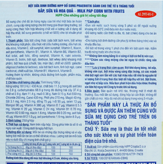 Bột ăn dặm Hipp Bắp, hoa quả chứa sữa Corn with fruits 250g