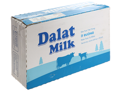 Sữa Dalat Milk Tiệt trùng ít đường 180ml