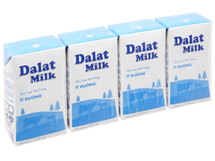 Sữa Dalat Milk Tiệt trùng ít đường 110ml